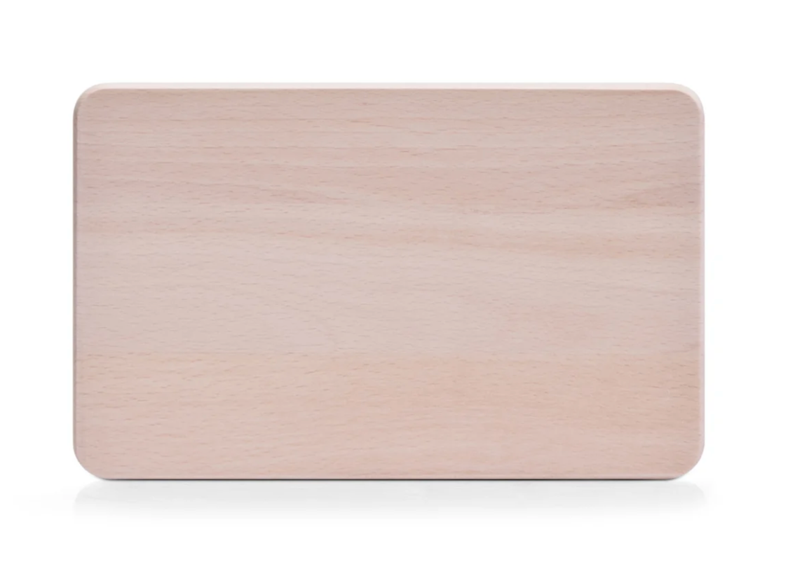 Frühstücksbrett - personalisiert - Hier krümelt