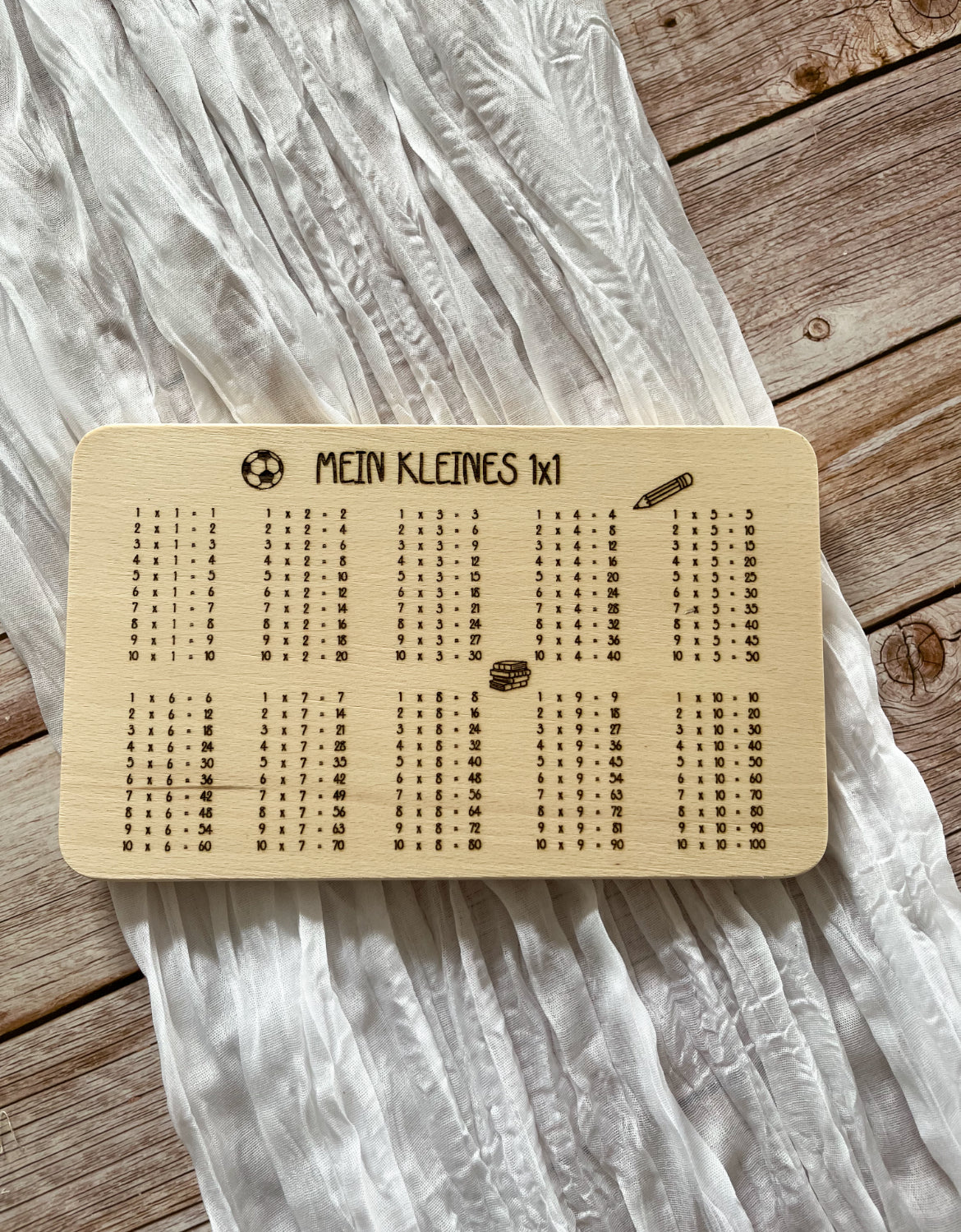 Frühstücksbrett „Mein kleines 1x1“