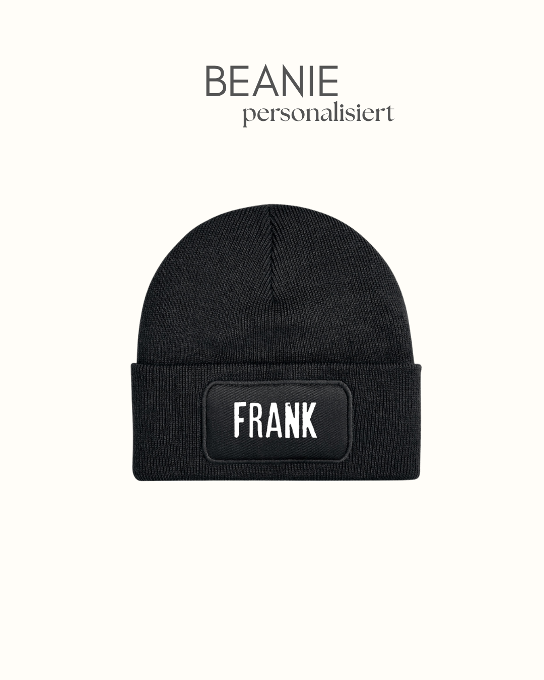 Beanie- Mütze - personalisiert Männer