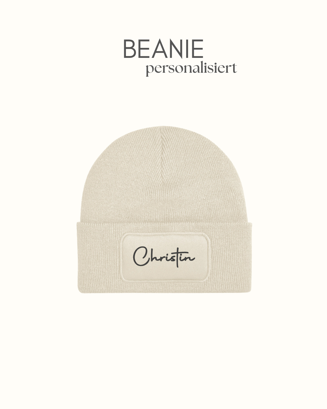 Beanie- Mütze - personalisiert Frauen