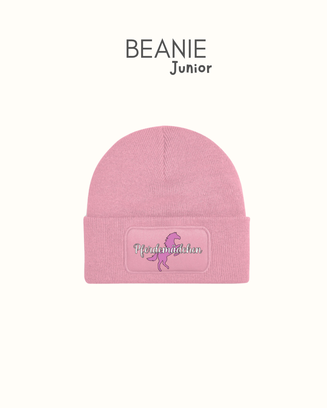 Beanie- Mütze - Pferdemädchen - Junior