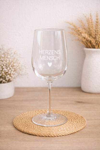 Weinglas - "Herzensmensch"
