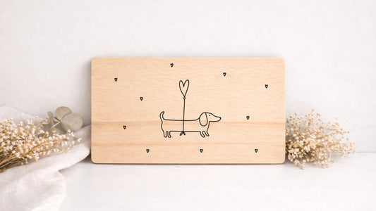 Frühstücksbrett - Dackel