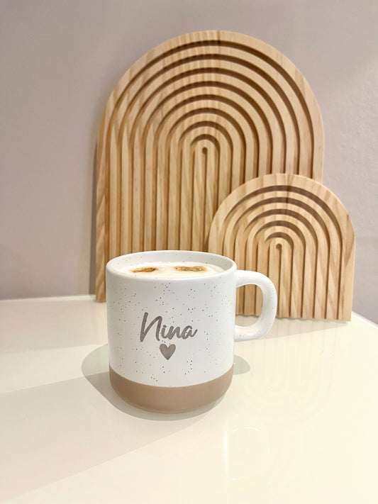 Personalisierte Tasse mit Herz