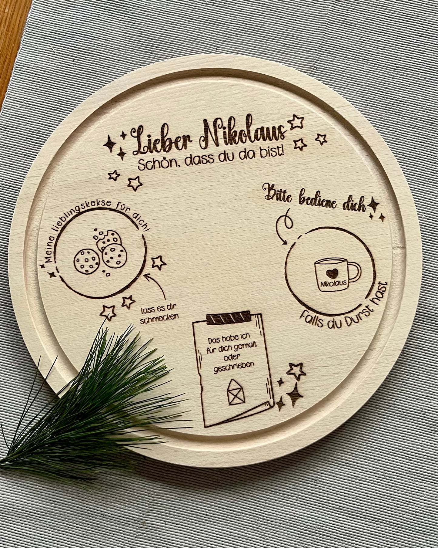 Frühstücksbrett - Nikolaus